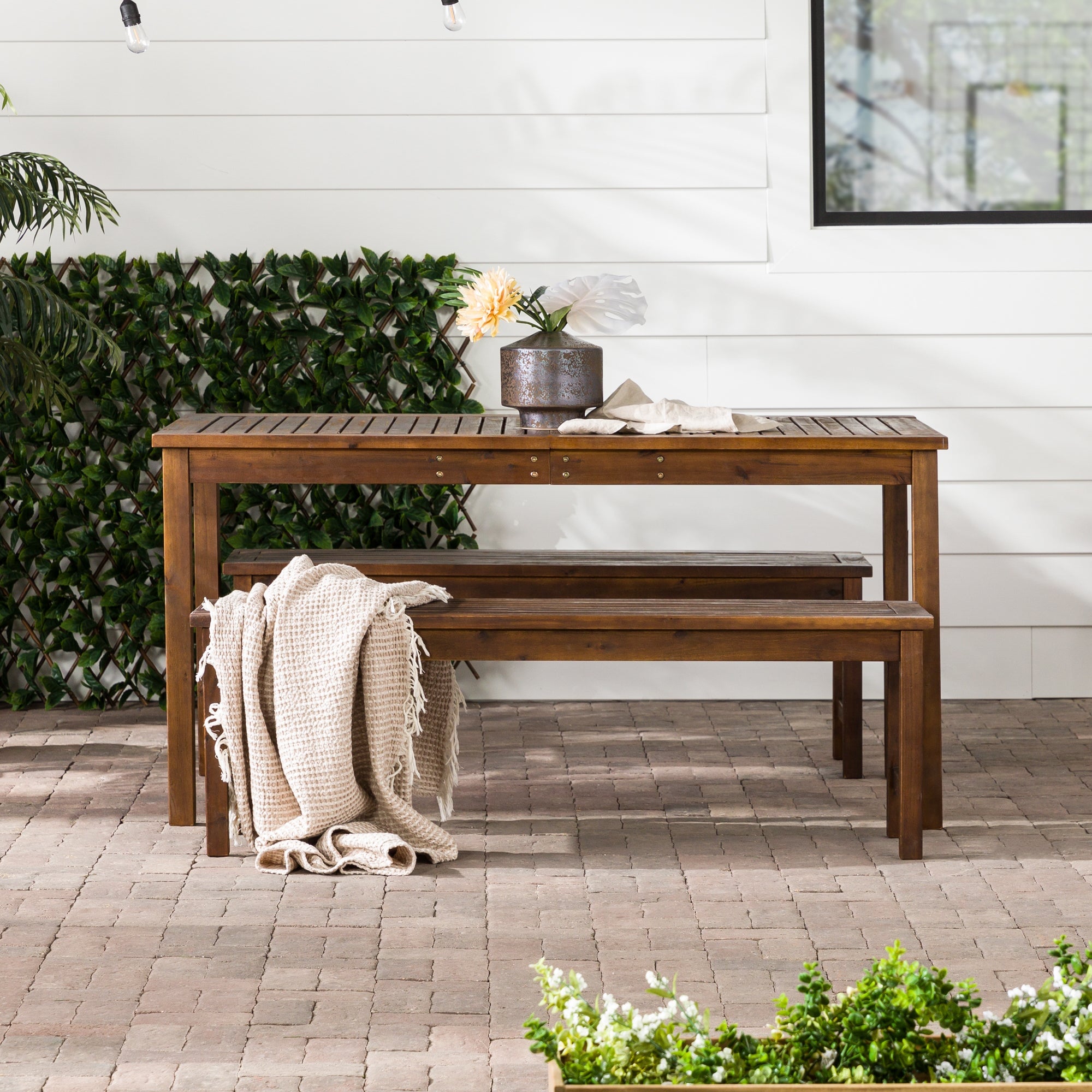 Patio Dining Walker Edison Kitchen Table Midland 3-Piece Dining