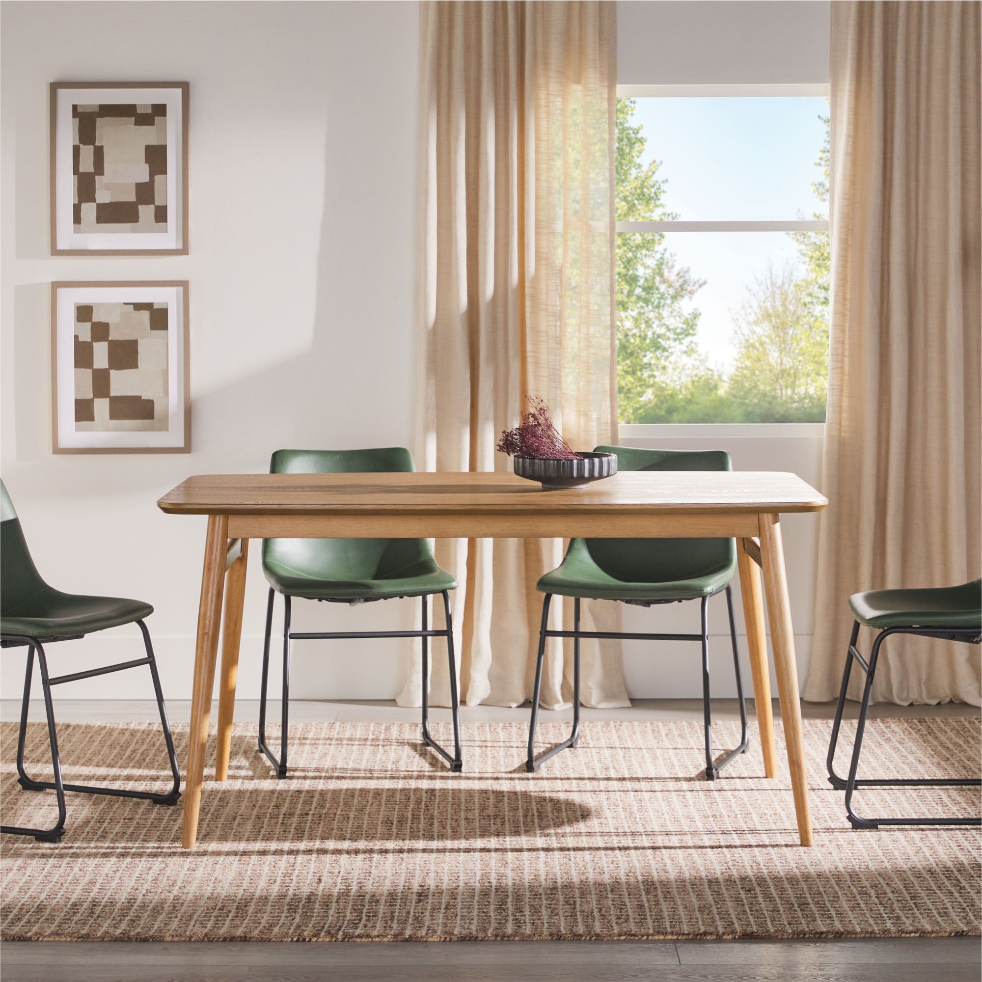 【IDEE】ＭＡＴＩＮ　ＤＩＮＩＮＧ　ＴＡＢＬＥ Mid-Century Modern 59-Inch Tapered Leg Dining Table | Walker Edison