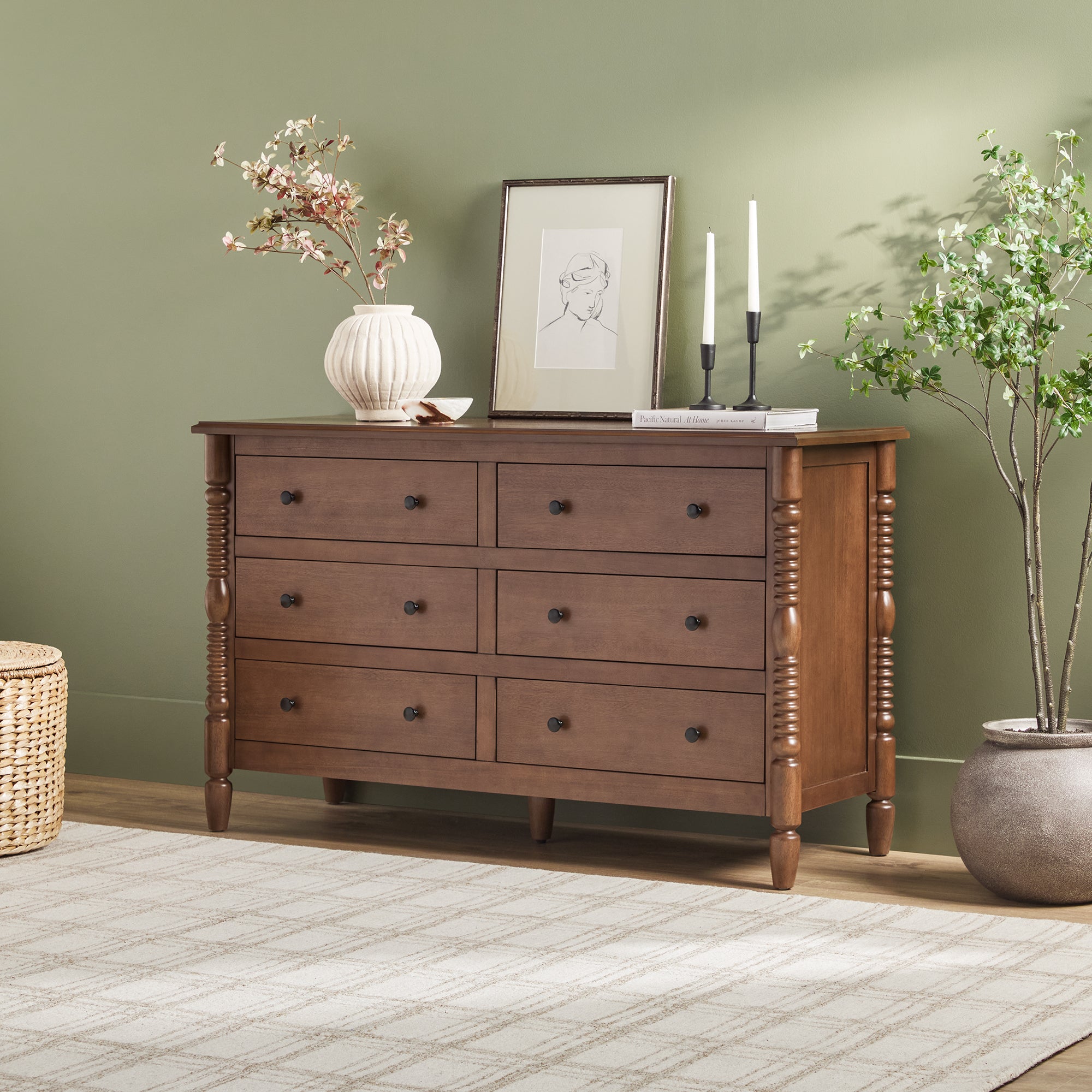 modern simple dresser Modern 6-Drawer Dresser