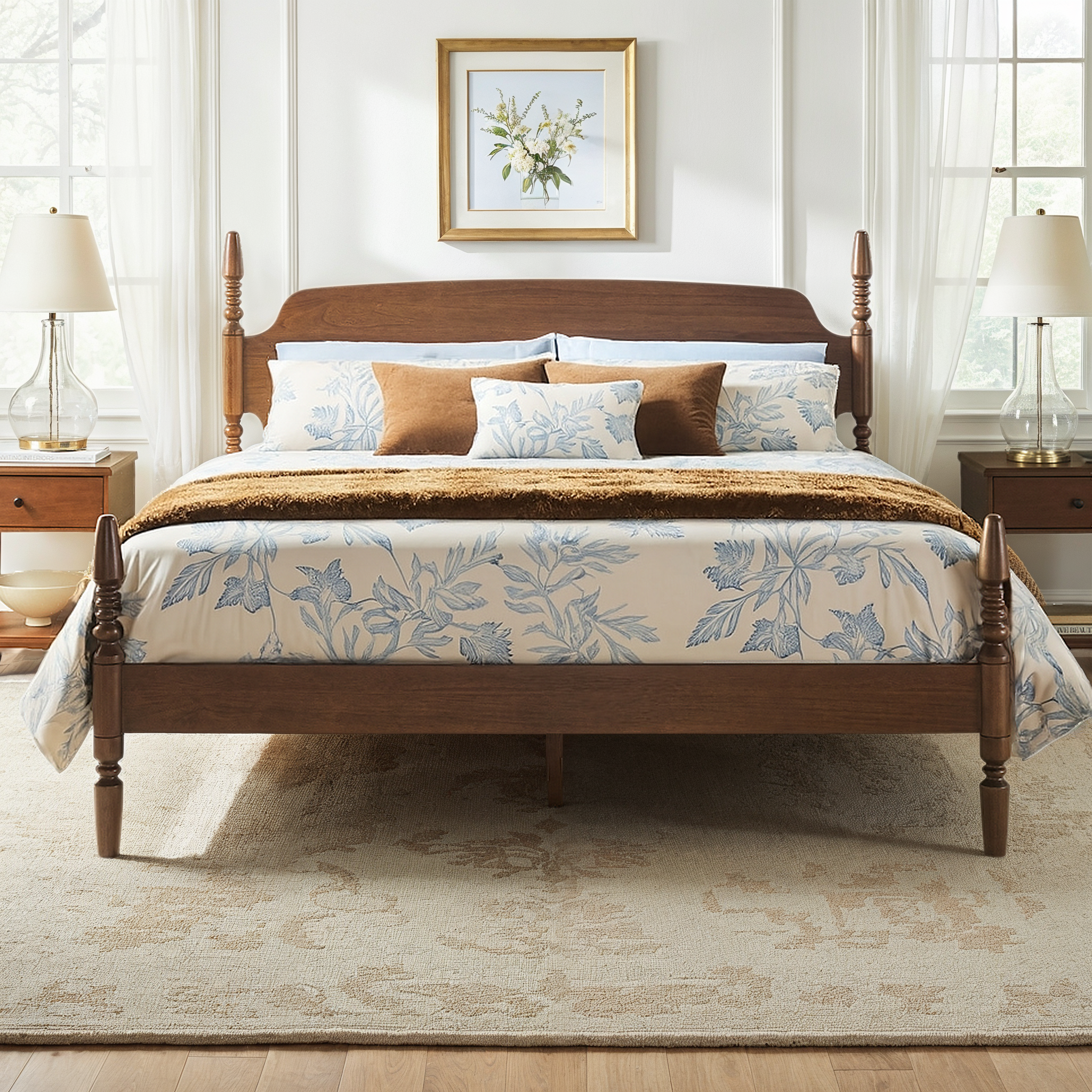 Vivienne Solid Wood Bed Frame | Walker Edison