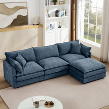 Comfy Cloud Couch Modular Chenille Sectional Sofa