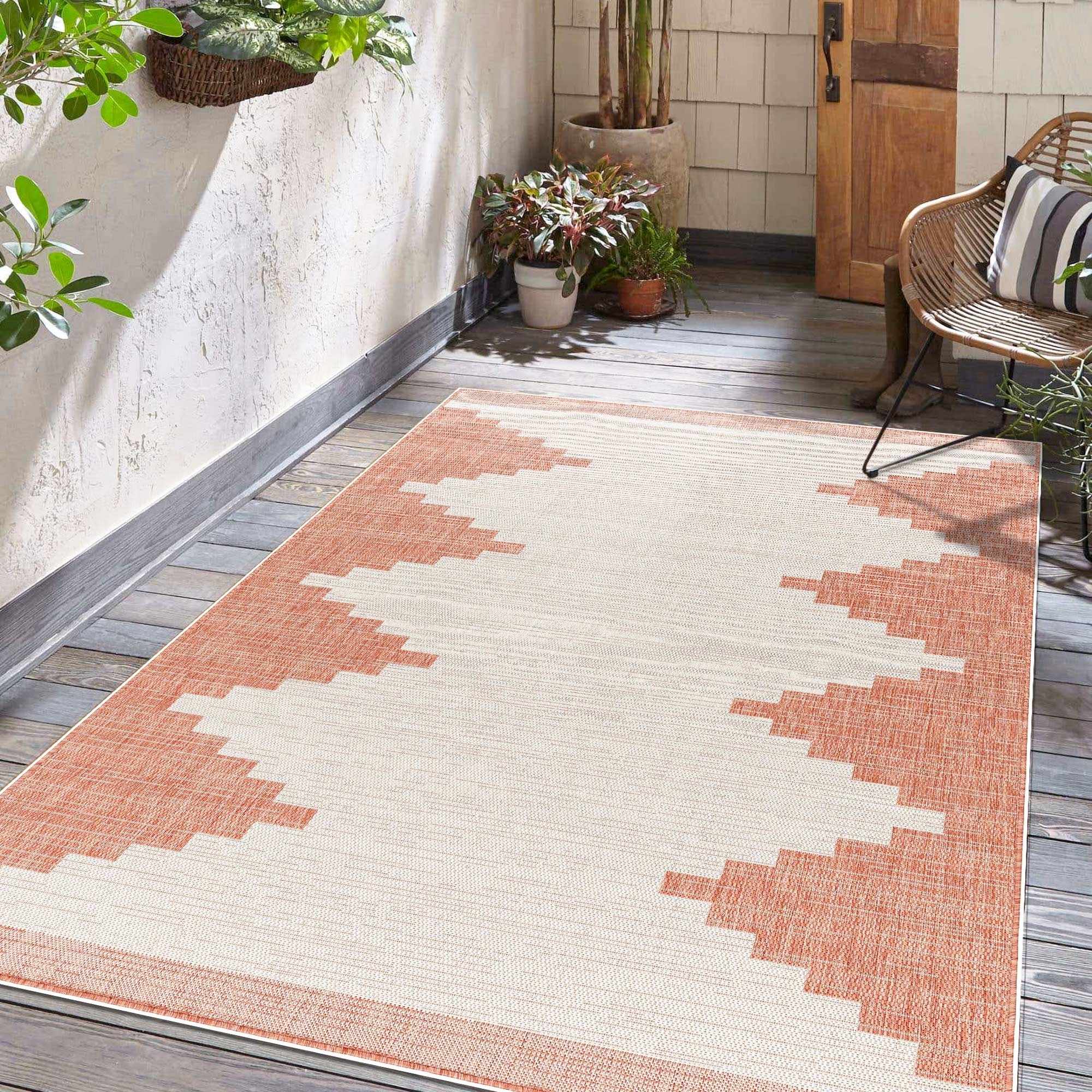Boutique Rugs - Djugun Peach Fuzz Indoor & Outdoor Rug – Walker Edison