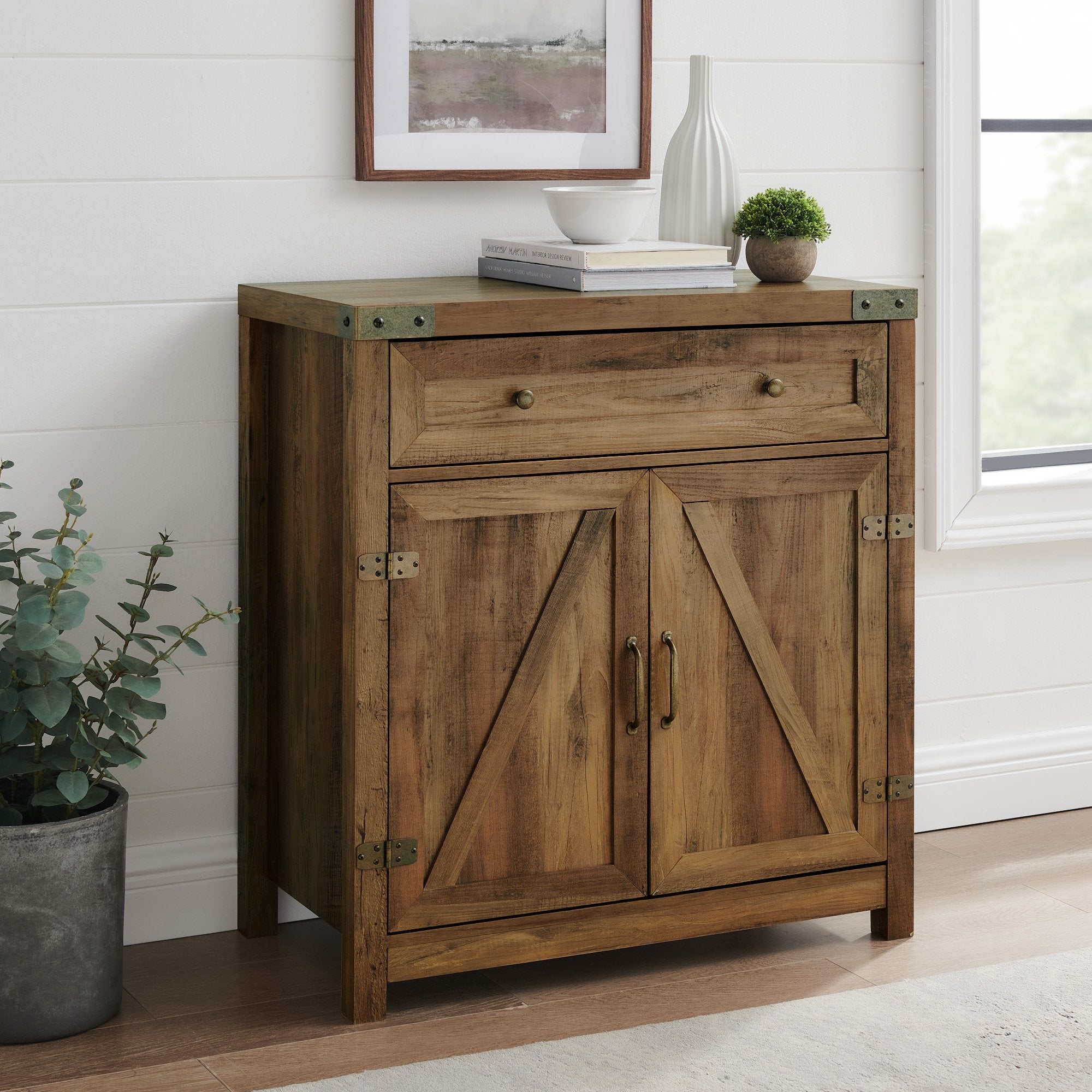 Barn Door Accent Cabinet – Walker Edison