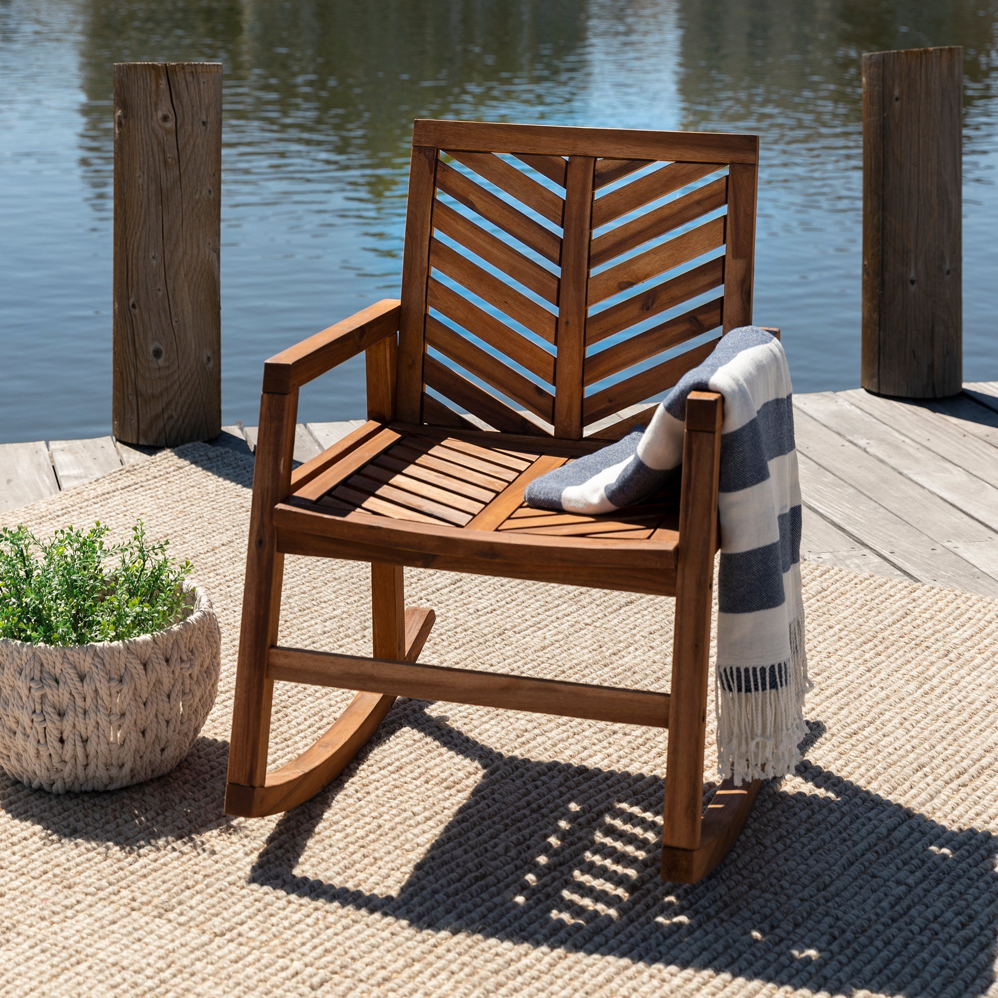 Solid wood rocking online chair outdoor