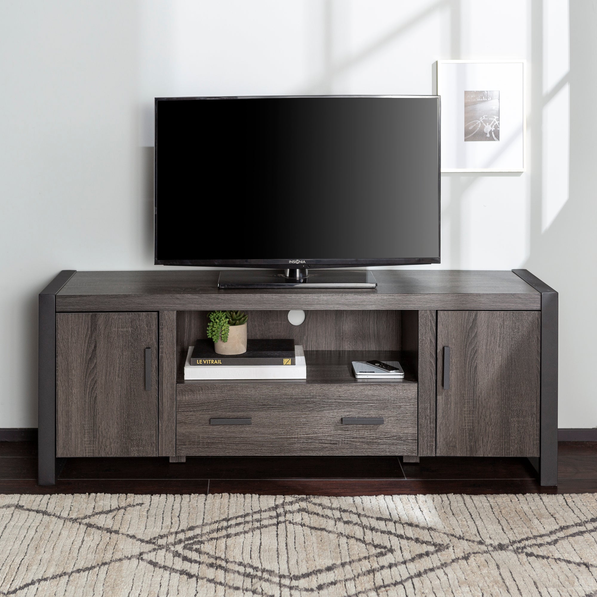 Urban Blend Industrial Wood TV Stand Walker Edison