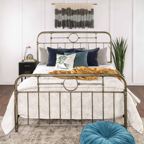 Minimalist Boho Bedroom Featuring Our Antiqua Queen Bed