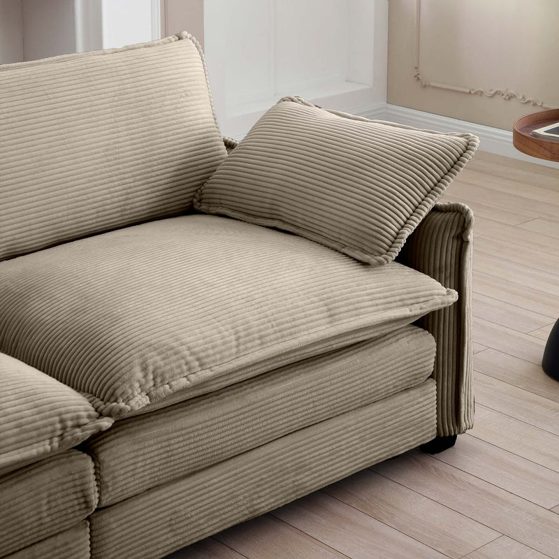 Walker Edison | Cloud Modular Corduroy Sofa Couch