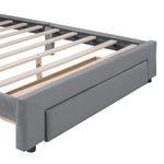 Walker Edison | Velvet Upholstered Full Size Storage Bed Thumbnail