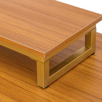 Walker Edison | Modern Wooden 63" Writing Desk with Monitor Stand Thumbnail