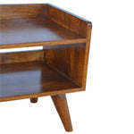 Walker Edison | Chestnut Nordic Storage Bench Thumbnail