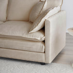 Walker Edison | Chenille Modern 3-Seater Cloud Couch Thumbnail