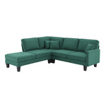 Walker Edison | Terrycloth Modern Sectional Sofa Thumbnail