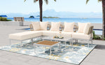 Walker Edison | Outdoor 8-Piece Sectional Sofa Set Thumbnail