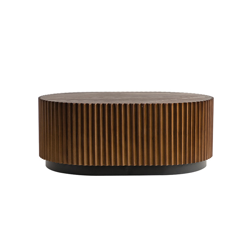 Walker Edison Fluted Round Nesting Coffee Table