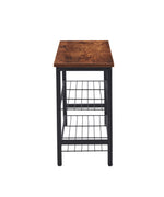 Walker Edison | Modern Entryway Metal Shoe Rack Organization Bench Thumbnail