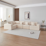 Walker Edison | Minimalist U-Shaped Sectional Modular Couch Thumbnail