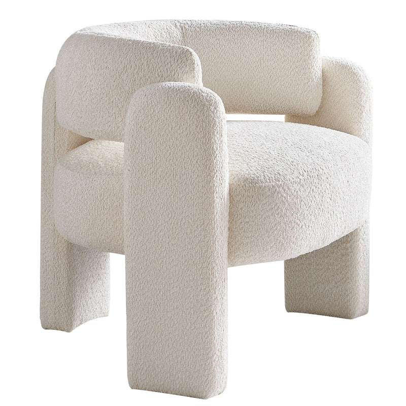 Walker Edison | Boucle Cloud Accent Chair Beige