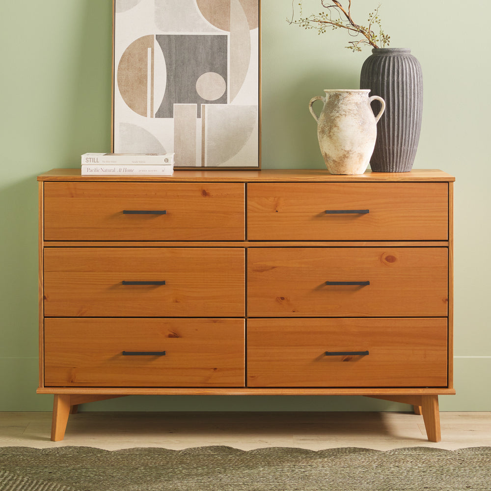 slim fit dress slacks Sloane 6-Drawer Modern Solid Wood Dresser with Metal Handles – Walker Edison