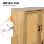 Walker Edison | Rattan Doors Storage Cabinet Thumbnail