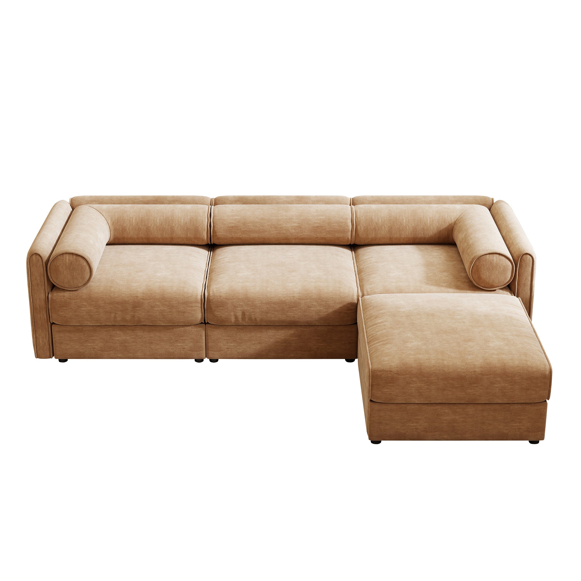Walker Edison Sofa with Ottoman