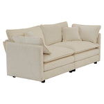 Walker Edison | Chenille Modern Cloud Loveseat Sofa Thumbnail