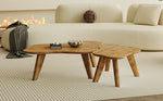 Walker Edison | Modern Minimalist Cloud Shape Coffee Table Set of Two Thumbnail