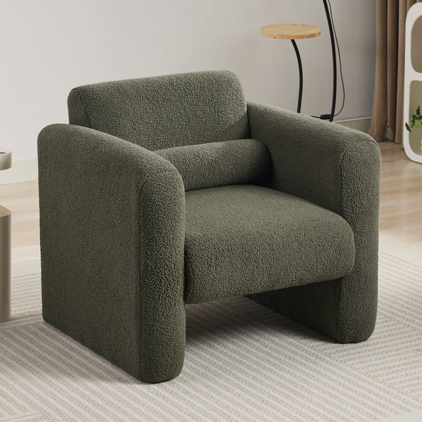 Walker Edison | Sherpa Modern Cloud Accent Chair