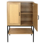 Walker Edison | Rattan Doors Storage Cabinet Thumbnail