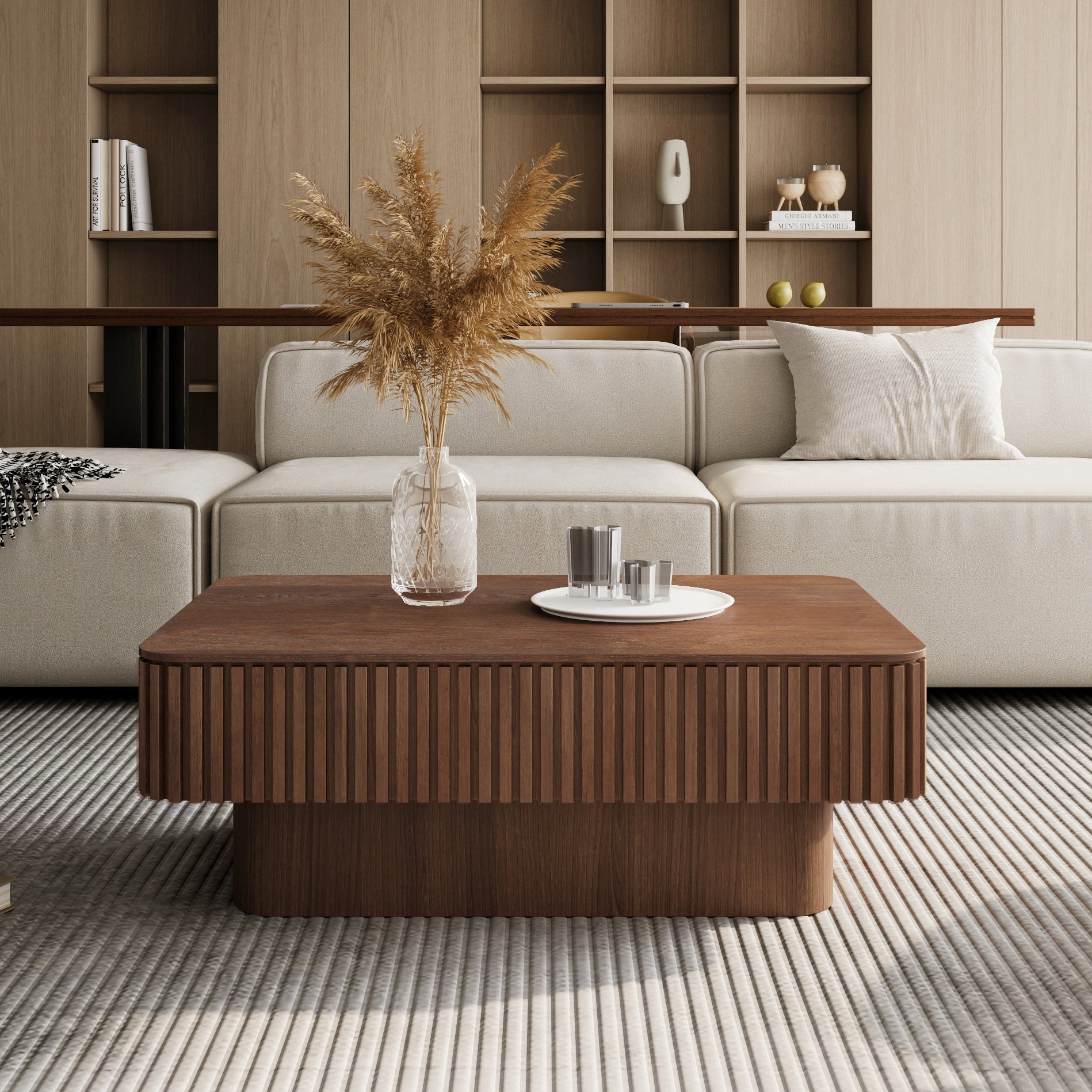 Modern Fluted Lift-top 38.6' Coffee Table – Walker Edison