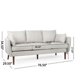 Walker Edison | Elevated Traditional Sofa Beige Thumbnail