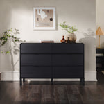 Elias 6-Drawer Contemporary Dresser with Curved Top Thumbnail