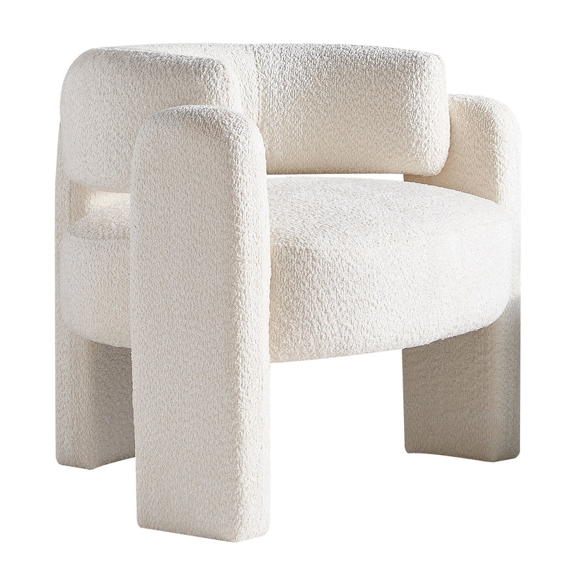 Walker Edison | Boucle Cloud Accent Chair Beige