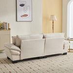 Walker Edison | Corduroy Cloud Loveseat Couch Thumbnail