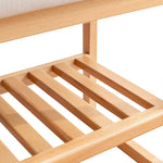 Walker Edison | Natural Solid Wood Entryway Shoe Bench Thumbnail