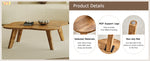 Walker Edison | Cloud Shape Wood Minimalist Coffee Table Thumbnail