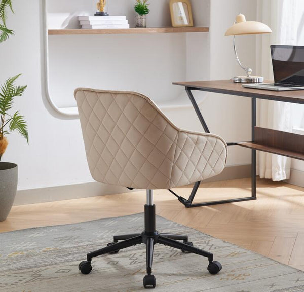 Walker Edison | Quilted Velvet Office Desk Chair