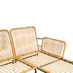 Walker Edison | 3 Piece Outdoor Patio Sectional Wicker Set Thumbnail