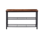 Walker Edison | Modern Entryway Metal Shoe Rack Organization Bench Thumbnail