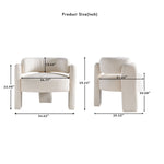 Walker Edison | Boucle Cloud Accent Chair Beige Thumbnail