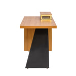 Walker Edison | Modern Wooden 63" Writing Desk with Monitor Stand Thumbnail