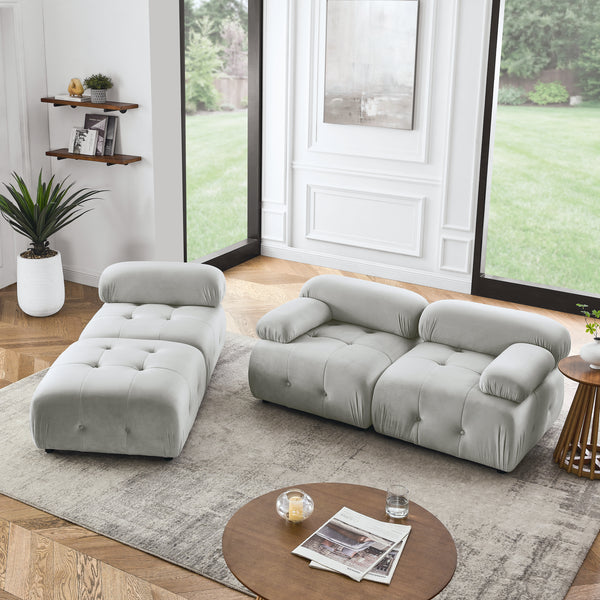 Walker Edison | Modular Cloud Sectional Sofa