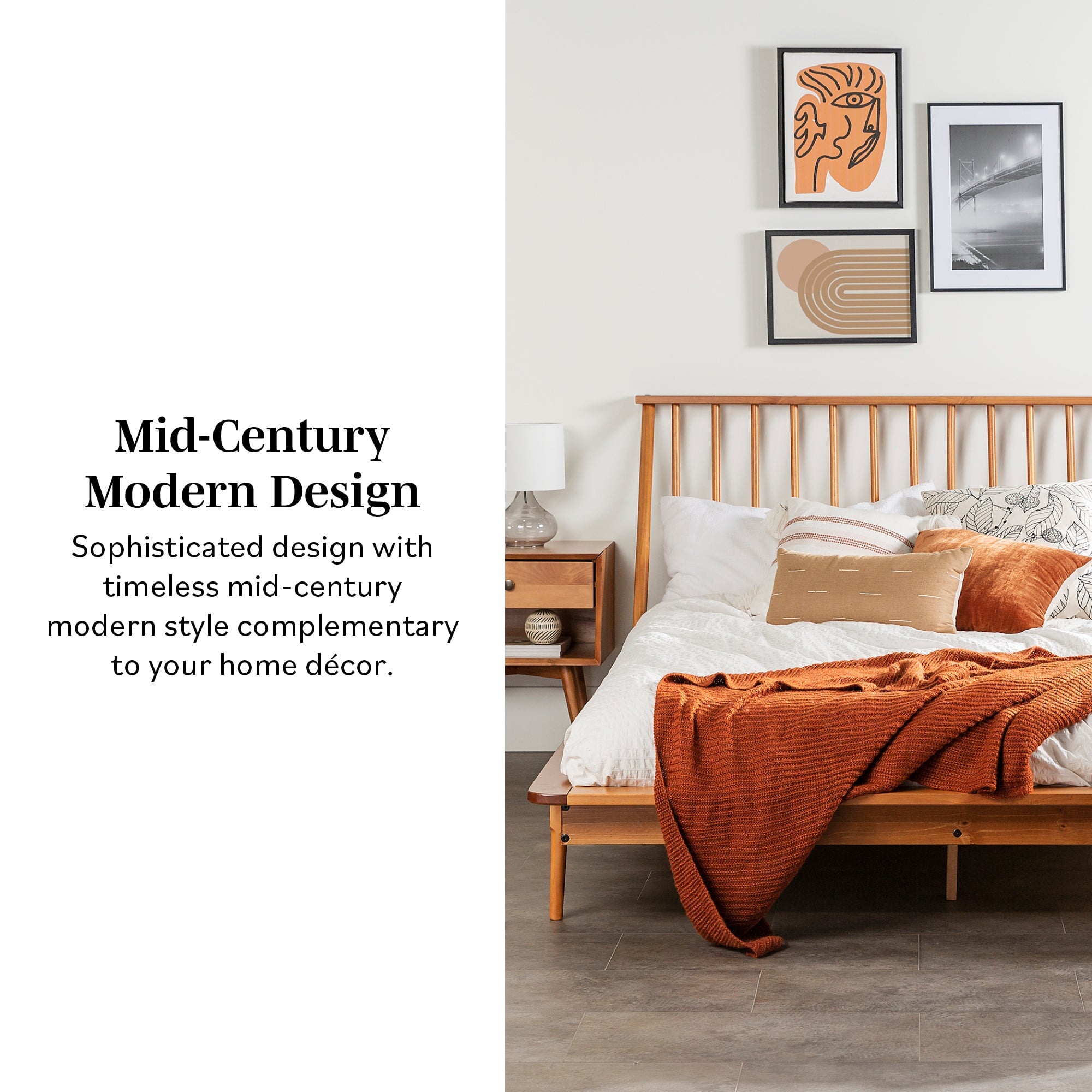 Spindle Back Solid Wood Beds Walker Edison