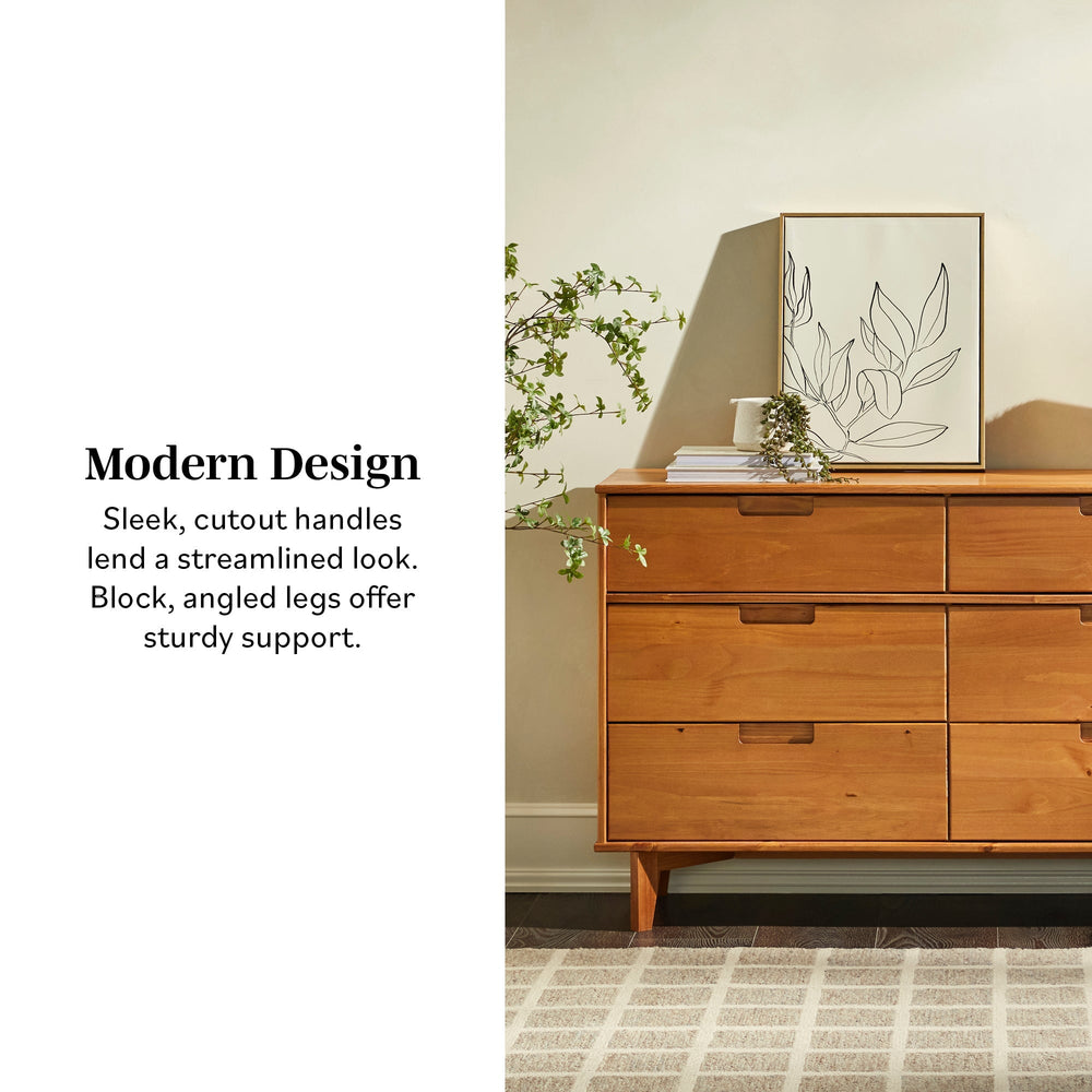 walker edison sloane mid century modern solid wood dresser Best Mid-Century Modern Dresser