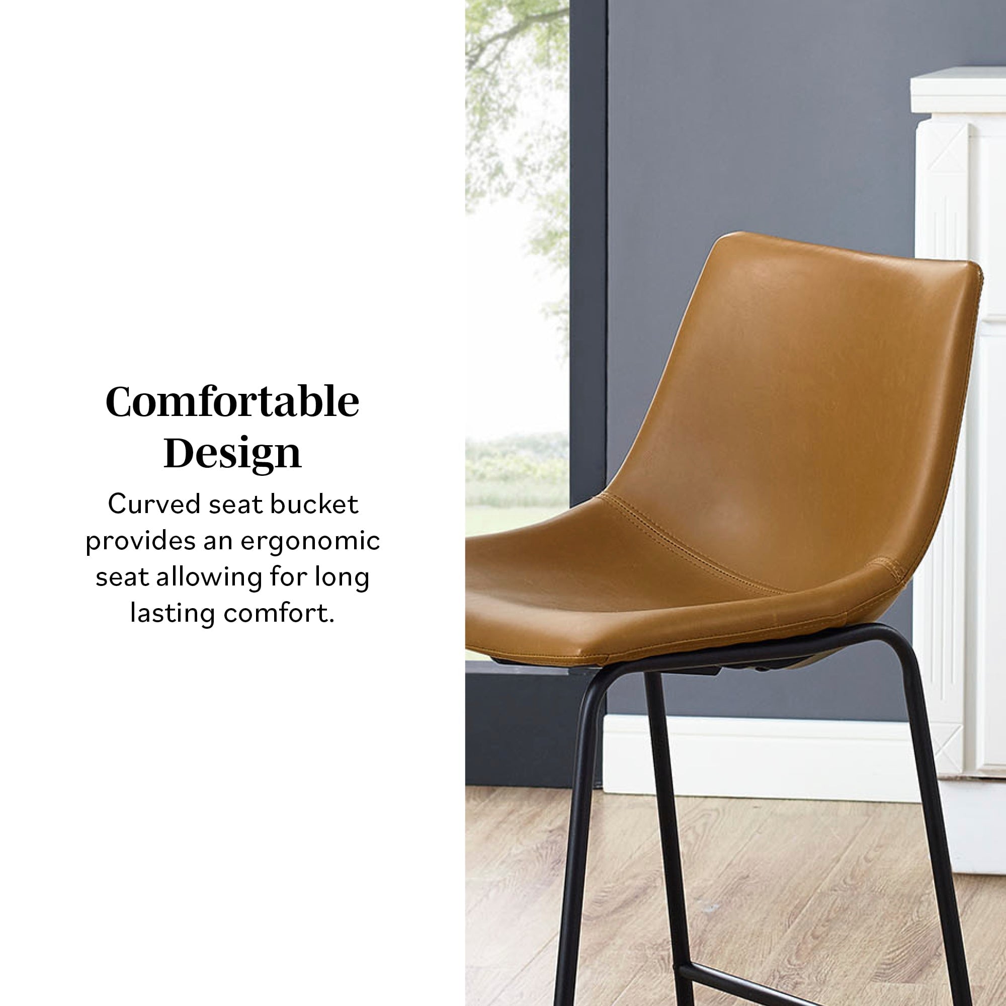 Walker Edison Counter Stools - Thumbnail 5
