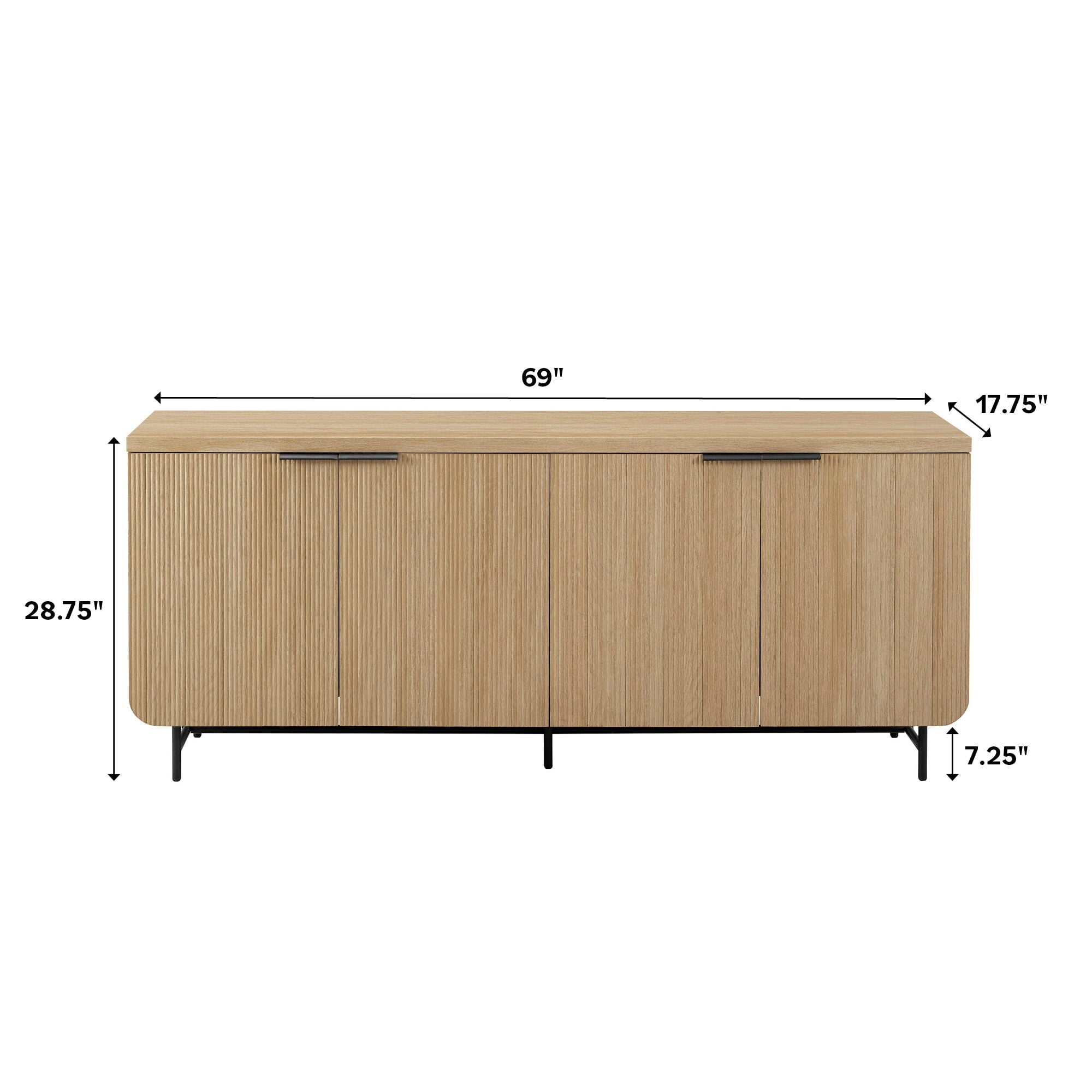 Reema Scandinavian Sideboard Accent / TV Stand or Side Table