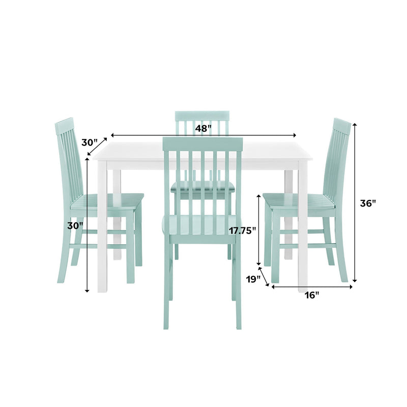5-Piece Solid Wood Farmhouse Dining Set Dining / Kitchen Walker Edison 