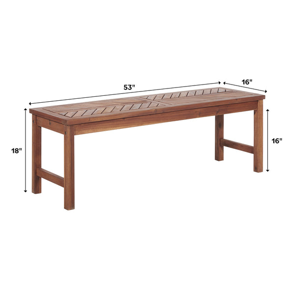 Vincent Patio Dining Bench Outdoor Walker Edison 