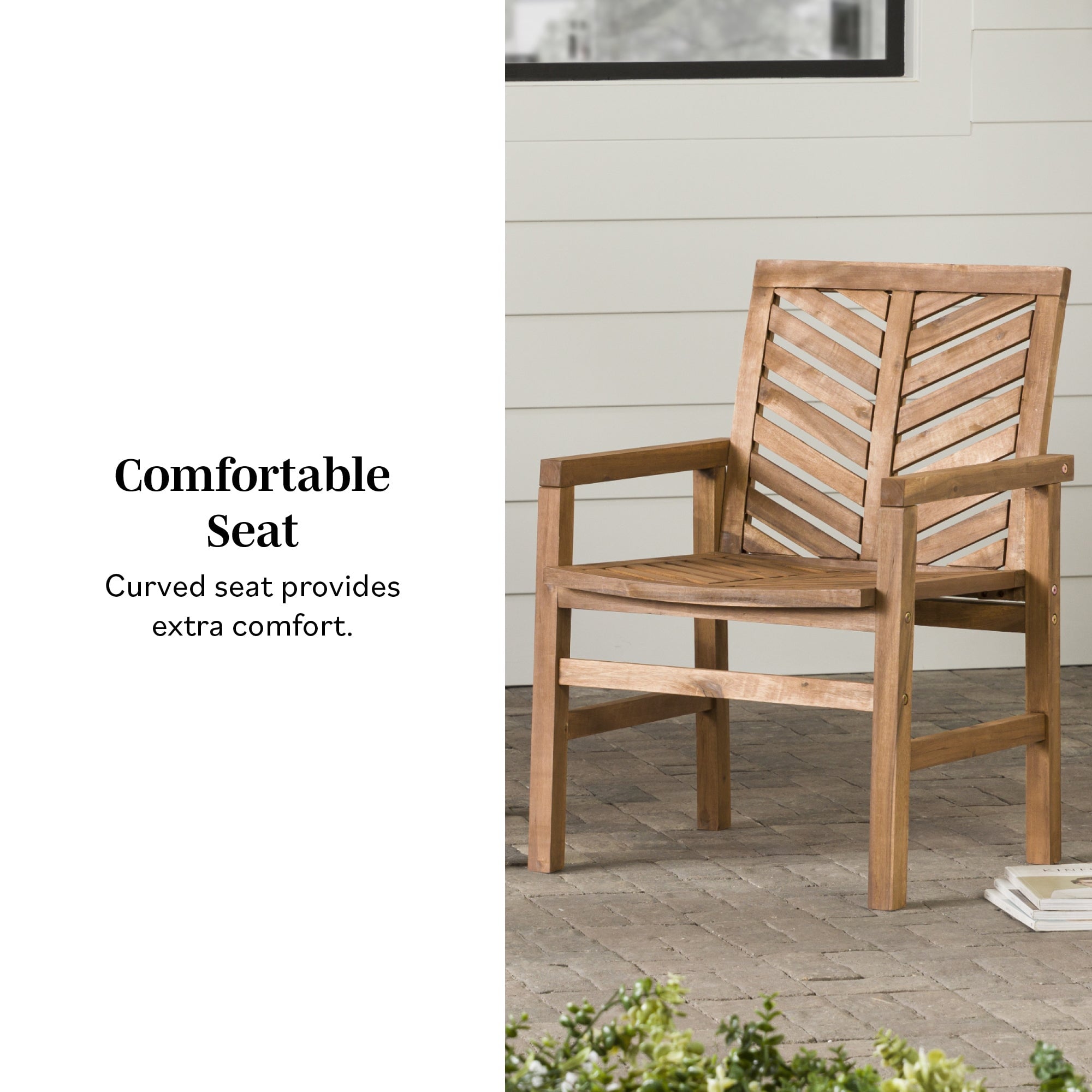 Vincent Patio Wood Chairs, Set of 2 – Walker Edison
