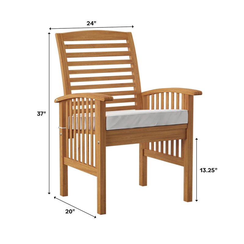 Midland Outdoor Chairs with Cushions | Cushioned Patio Chairs | Outdoor Patio Chairs with Cushions | Walker Edison