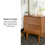 Sloane Mid Century Modern Solid Wood Nightstand Thumbnail